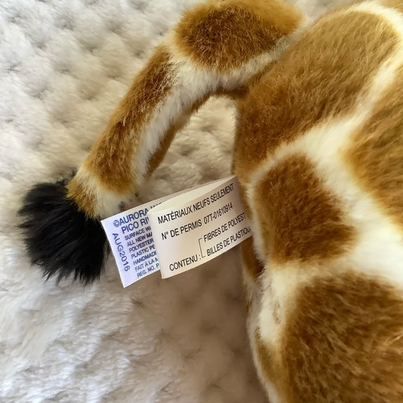 AURORA WORLD 2016 Standing Plush Giraffe Stuffed Animal Toy 14 Inches Tall - Picture 8 of 15